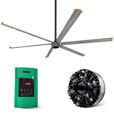강력한 산업 천장 큰 HVLS 팬 닭 밭 24ft 220v 1500w 1300w AMTHI