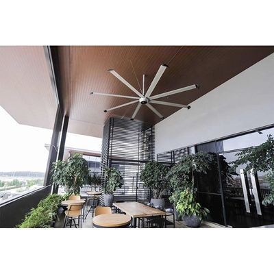 건설 현장의 천장 팬 환기 3.6m 높은 부피 1500W 220V 10ft HVLS 팬