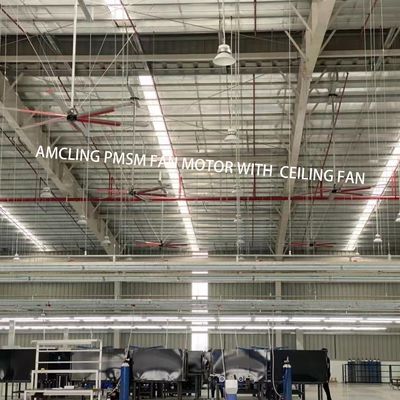 220V 750W 영구 자석 동기 AC HVLS 천장 냉각 BLDC PMSM 팬 모터