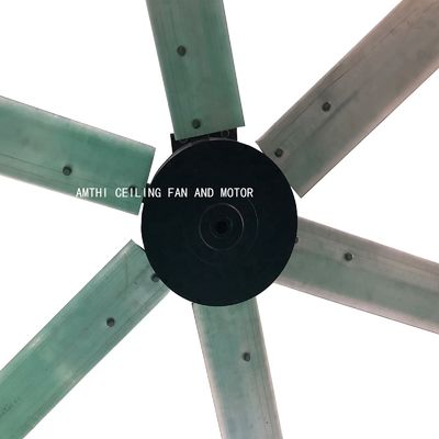 강력한 1.5kw 인덕션 HVLS bldc 팬 모터 10ft 12ft 16ft 18ft 큰 풍 작업실
