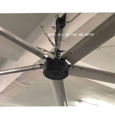 강력한 1.5kw 인덕션 HVLS bldc 팬 모터 10ft 12ft 16ft 18ft 큰 풍 작업실