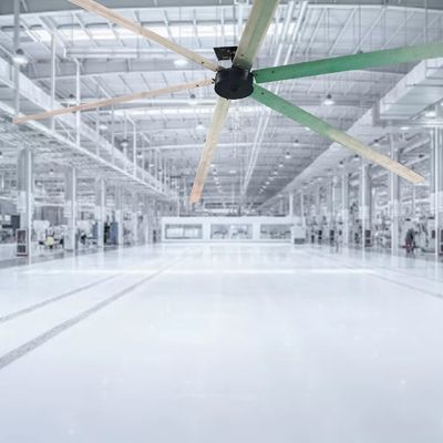 조용하고 강력한 24ft 1500W BLDC 냉각 팬 모터 산업 HVLS 천장 팬