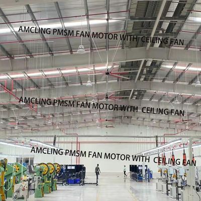 220V/380V 400W 대형 산업용 BLDC 천장 팬용 3단계 PMSM 모터 내구성 설계